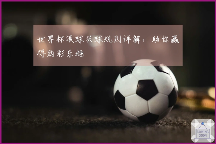 世界杯滚球买球规则详解，助你赢得购彩乐趣